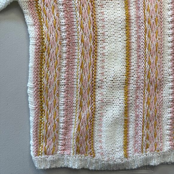 Versona Women's Multicolor Round Neck short Sleeve Casual Sweater Size M - Picture 5 of 6